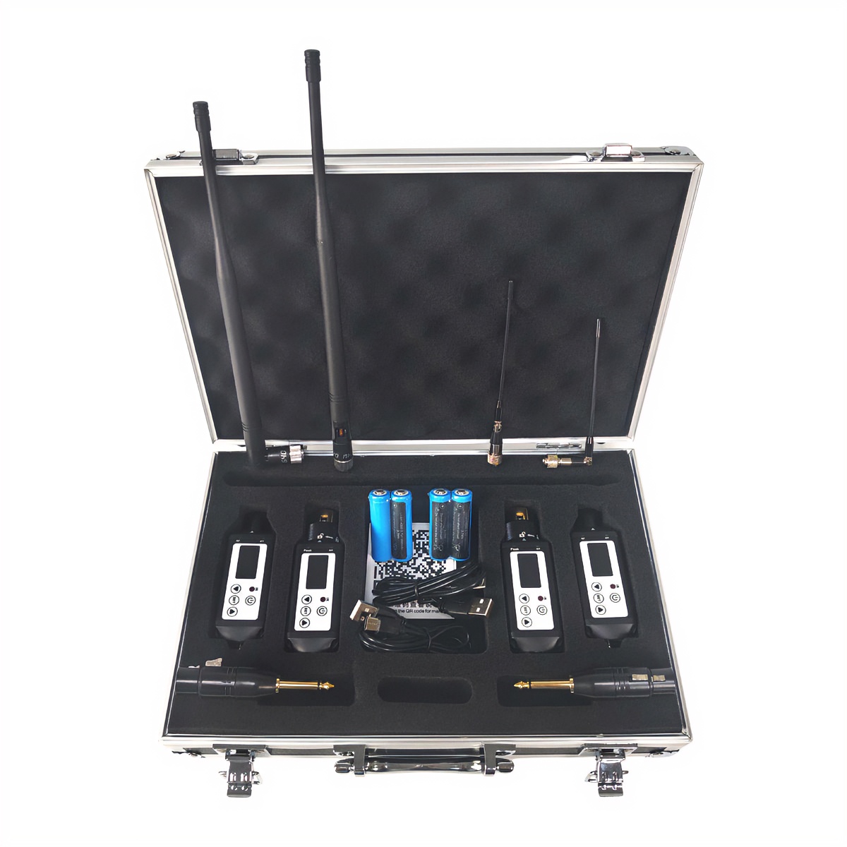 RT-1Dual Plug-On Wireless Audio Transmitters and Receivers for PA Speakers