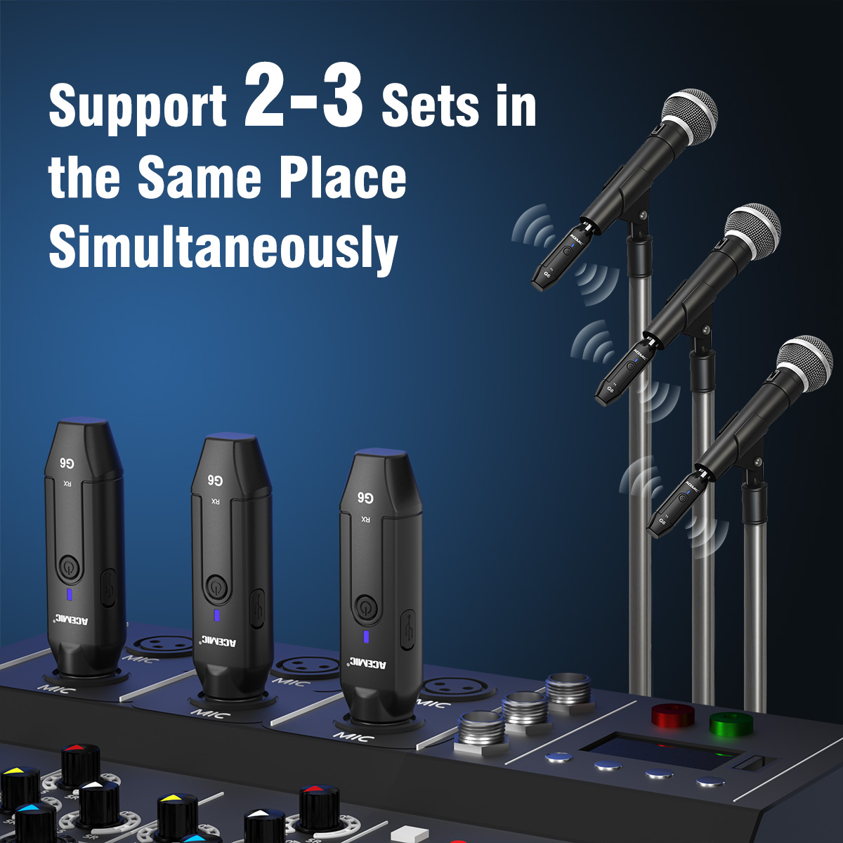 G6 2.4Ghz Wireless Microphone Adapter