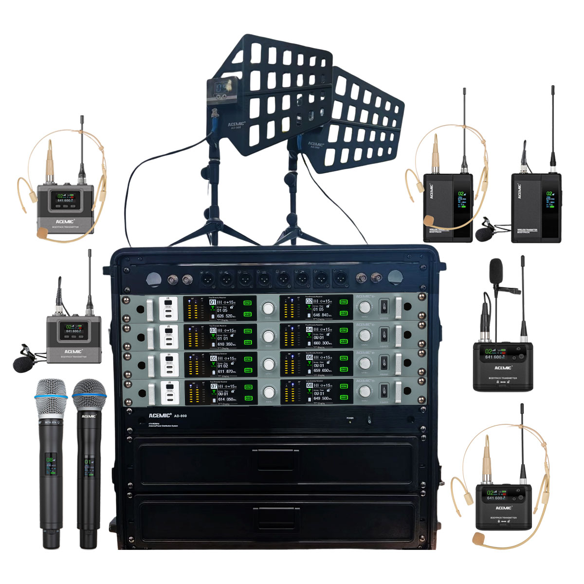 G4 Wireless Microphone System Package 8 Channel