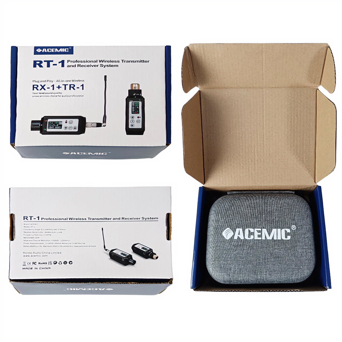 RT-1 Plug-On UHF XLR Wireless Microphone Adapter