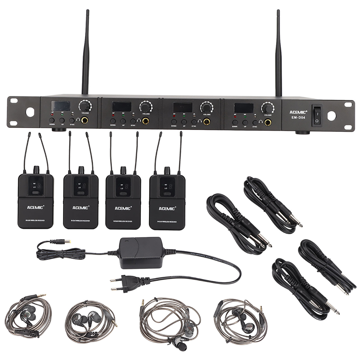 EM-D04 Four Channel Wireless In-Ear Monitor System