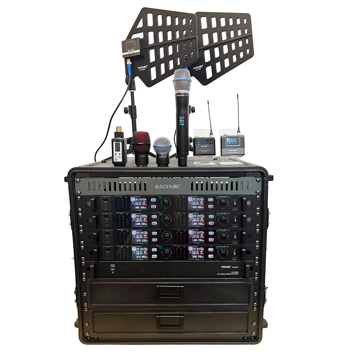 G4B Wireless Microphone System Combo Pack 8 Channel