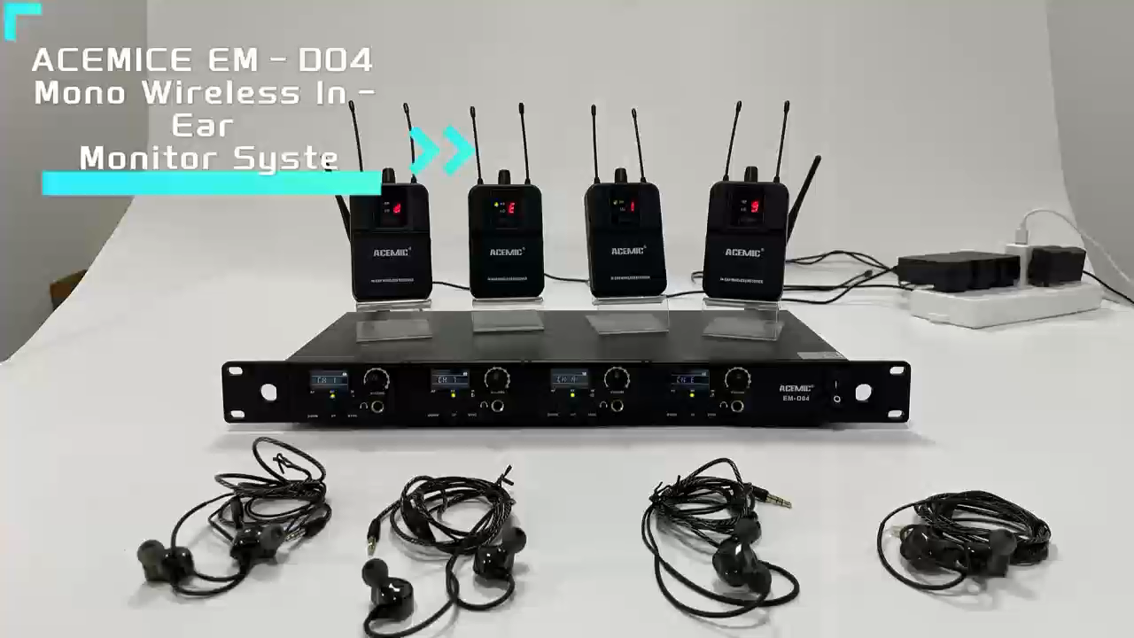 EM-D04 Four Channel Wireless In-Ear Monitor System