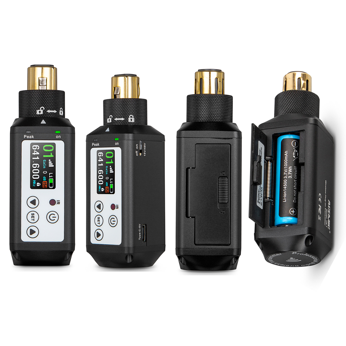 RT-1Dual Plug-On Wireless Audio Transmitters and Receivers for PA Speakers