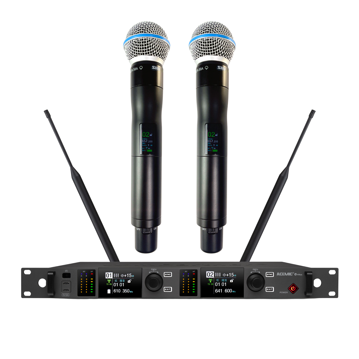 G4Max/Beta58A Wireless Microphone System for Stage Performance
