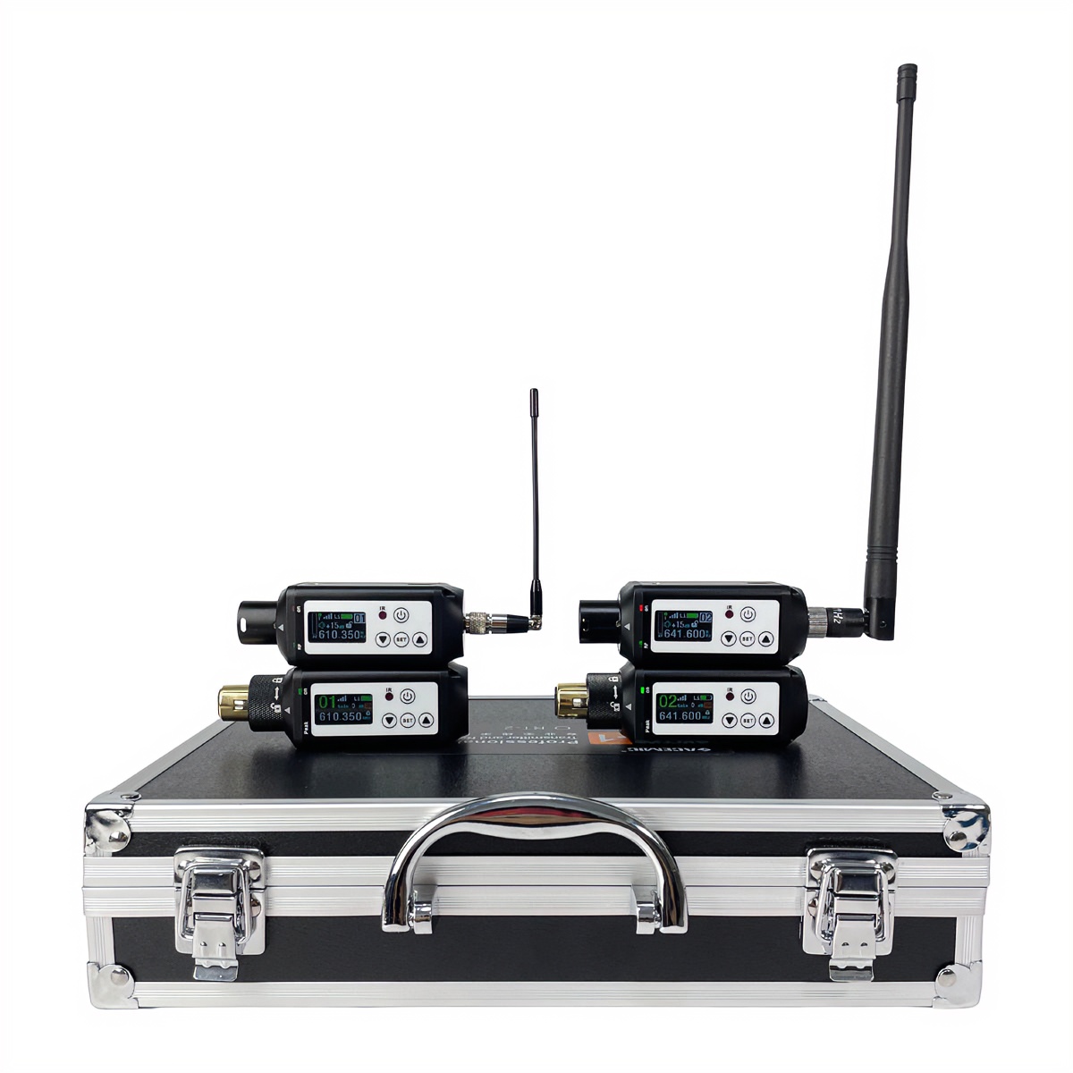 RT-1Dual Plug-On Wireless Audio Transmitters and Receivers for PA Speakers