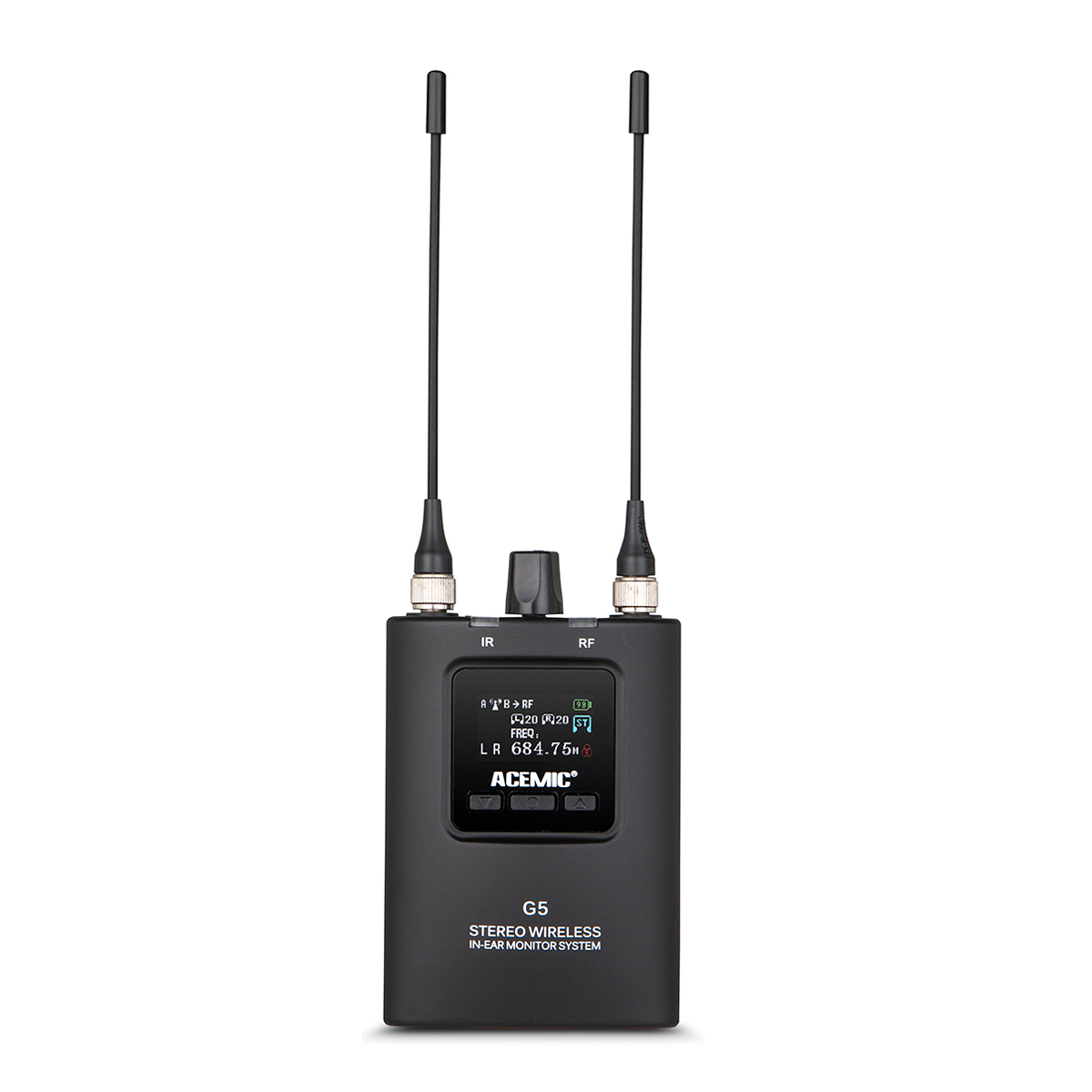 G5B/2BP Stereo Wireless In-Ear Monitor System with 2PCS Bodypack Receivers