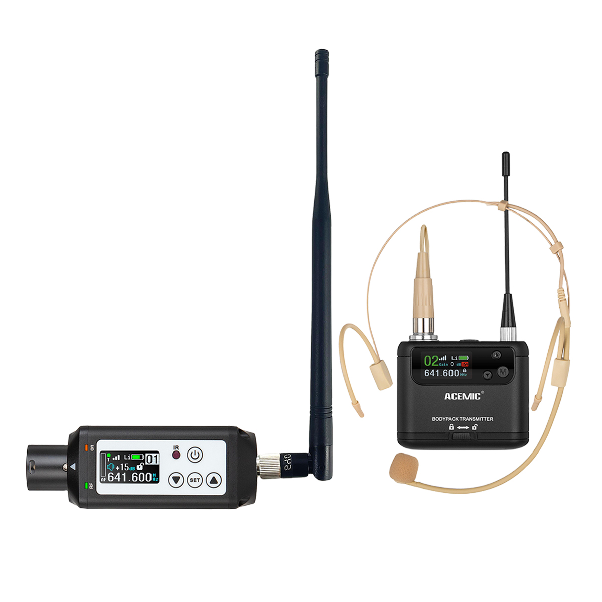 RT-2/BP-CH Wireless Headset Microphone System for Stage Performance