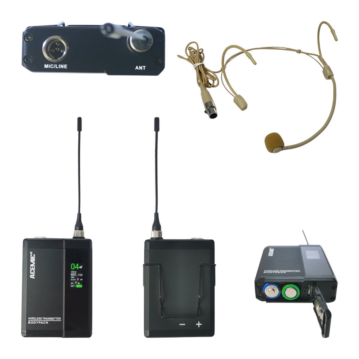 G4/BP-AH Wireless Headset Microphone for Stage