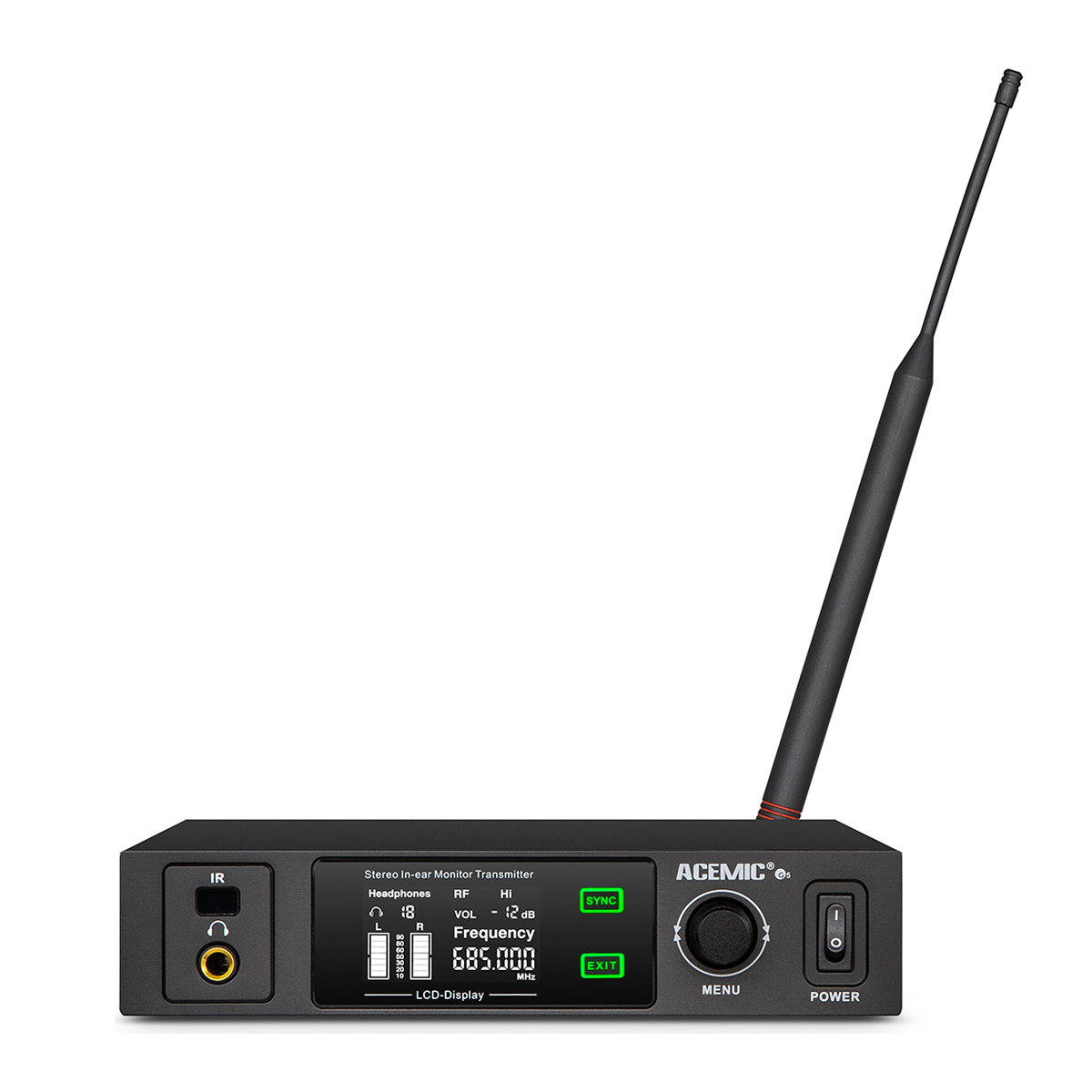 G5B/2BP Stereo Wireless In-Ear Monitor System with 2PCS Bodypack Receivers