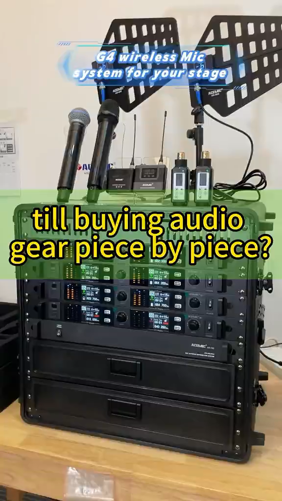 G4B Wireless Microphone System Combo Pack 8 Channel