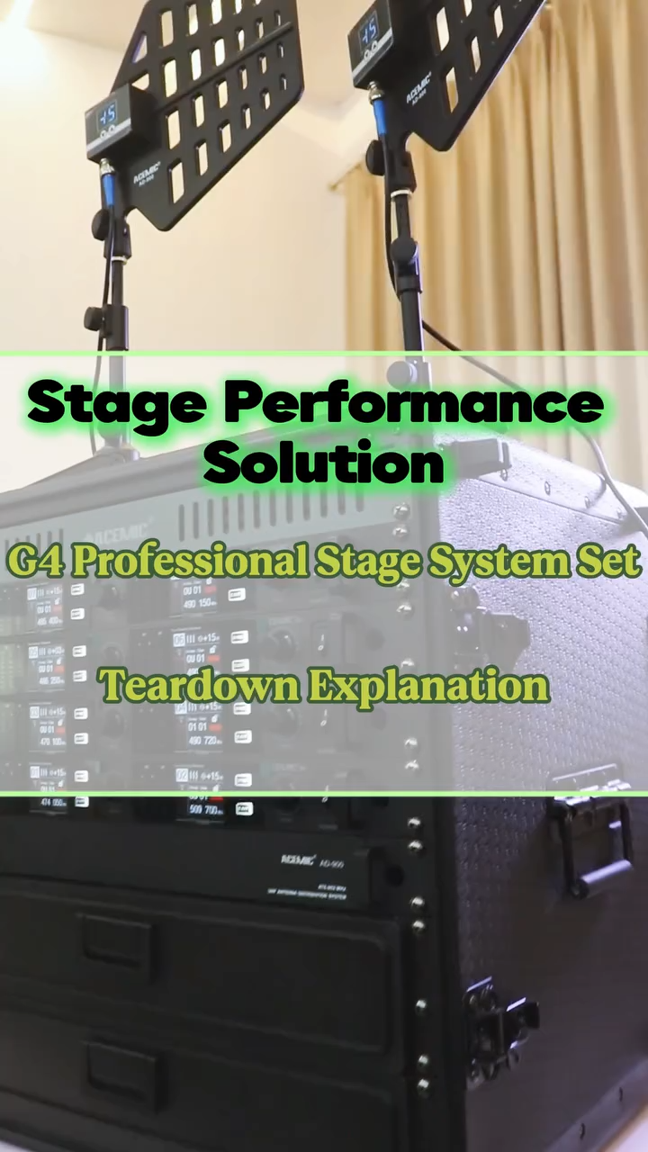 G4B Wireless Microphone System Combo Pack 8 Channel
