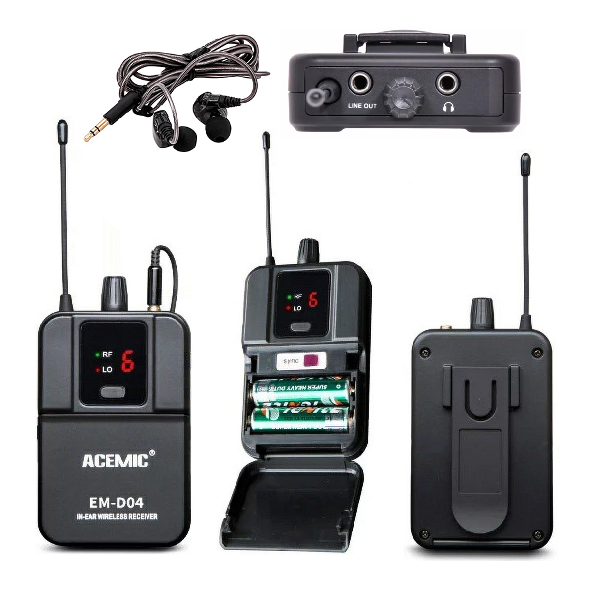 EM-D04 Four Channel Wireless In-Ear Monitor System