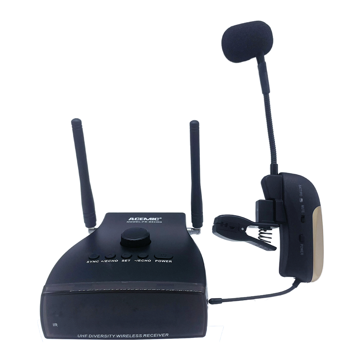 PR-8ECHO/ST-4 Wireless Saxophone Microphone with 3 Echo