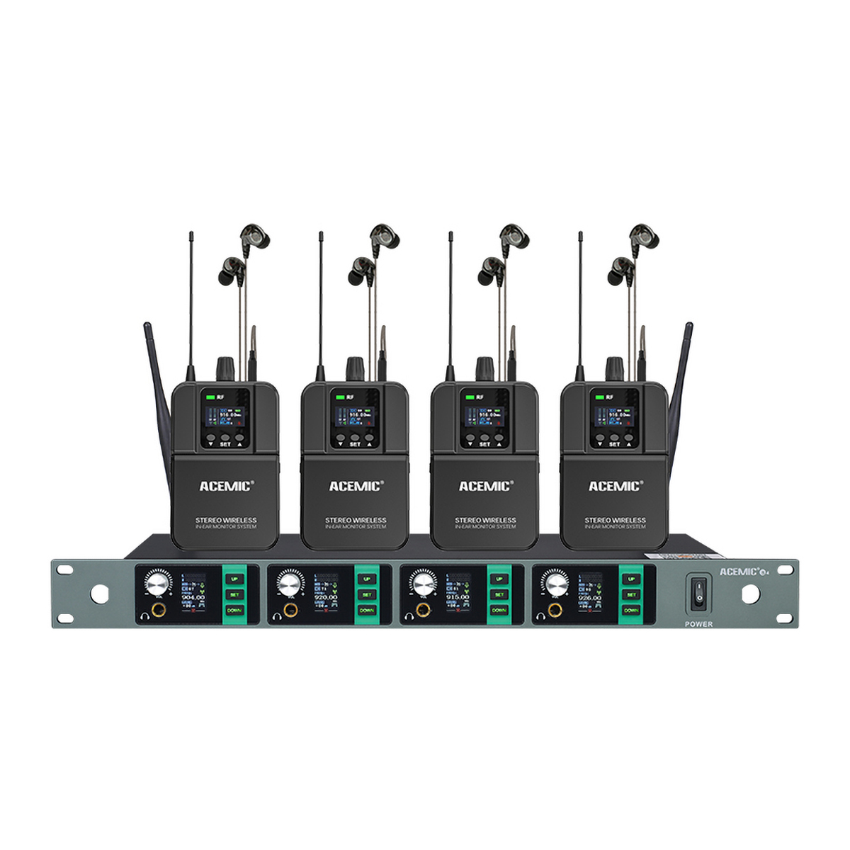4 Channel Wireless In-Ear Monitor System Stereo S4