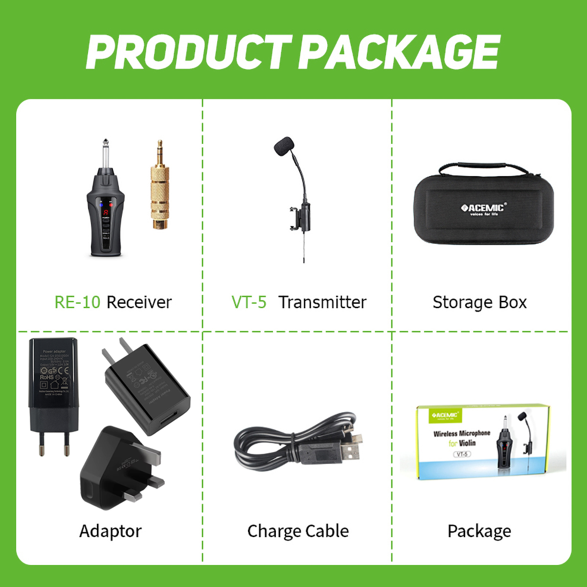 Violin Wireless Microphone VT-5