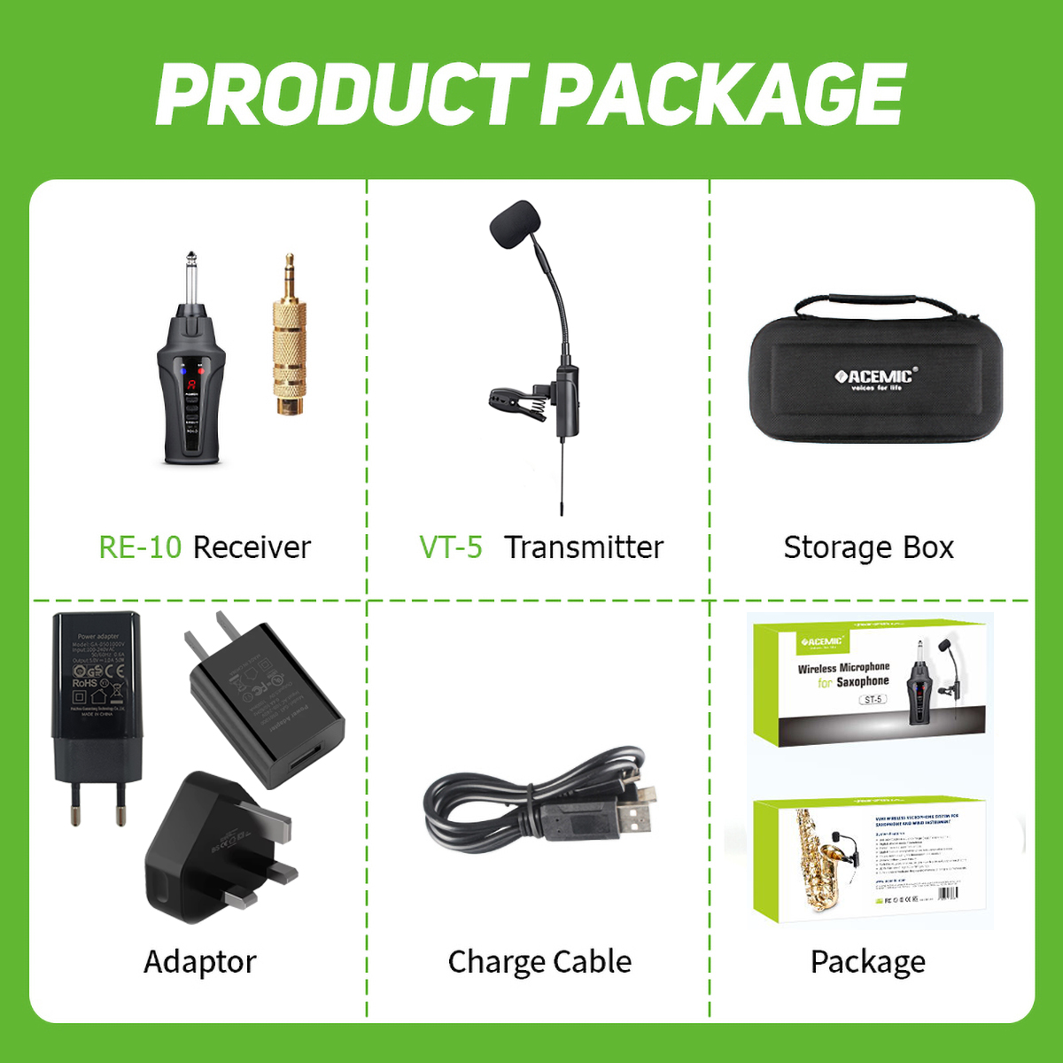 Wireless Microphone for Saxophone ST-5