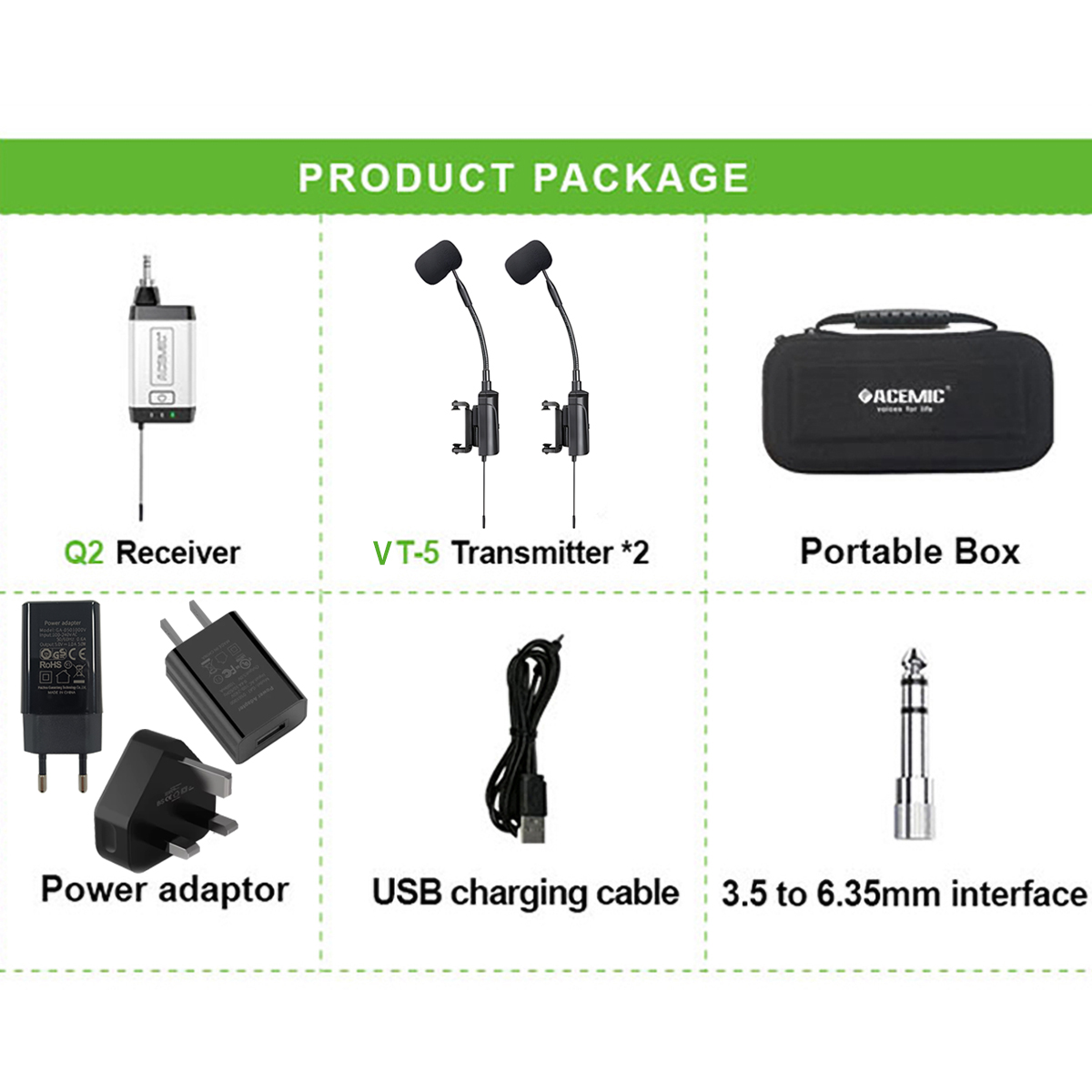 Violin Microphone Q2/VT-5