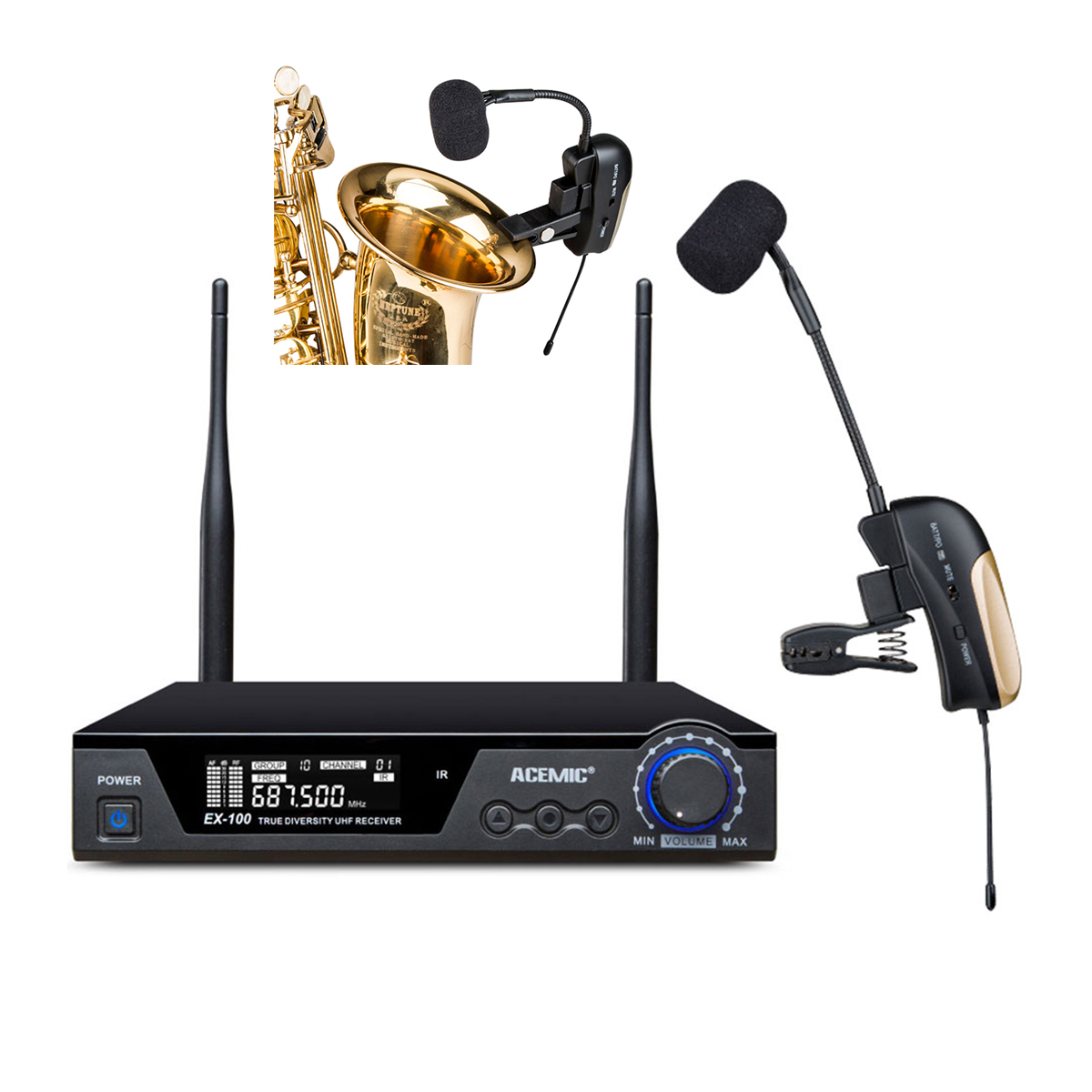 Clip-On Saxophone Microphone EX-100/ST-4