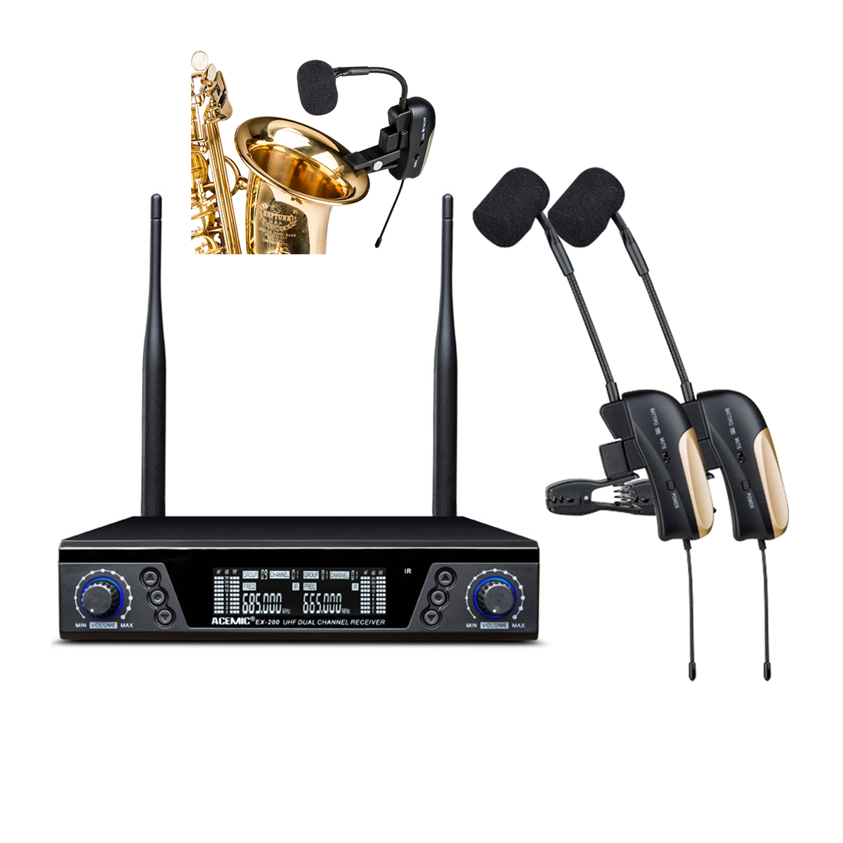 Dual Saxophone Microphone EX-200/ST-4