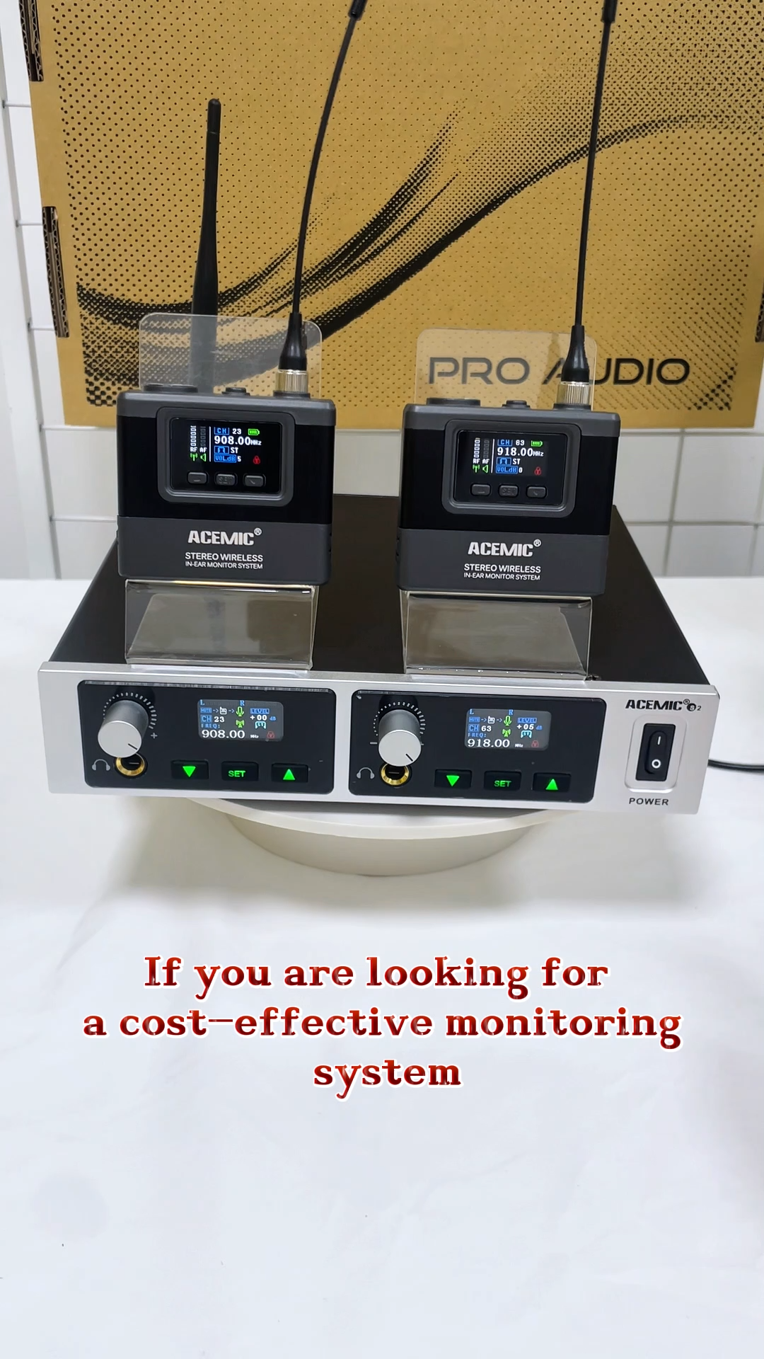 Stereo In-Ear Wireless Monitor System S2A