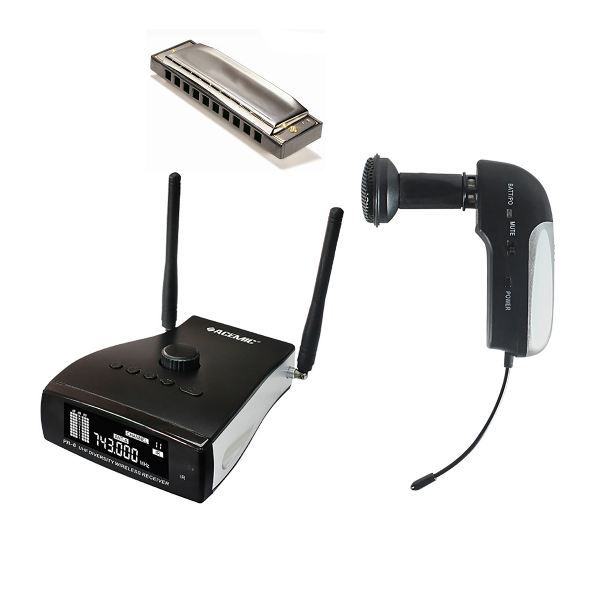 PR-8/HT-1 Wireless Harmonica Microphone