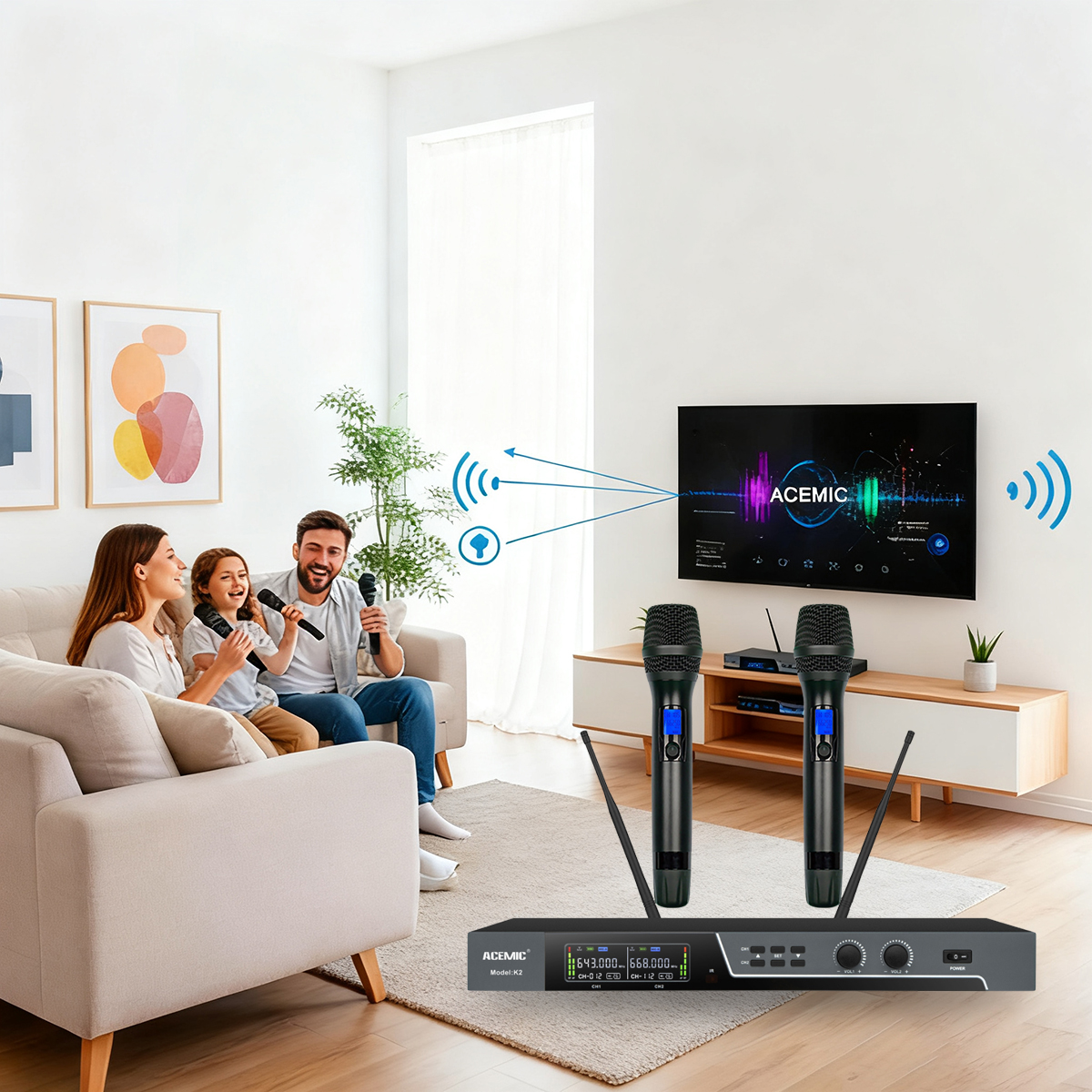 K2 Wireless Karaoke Microphone for KTV