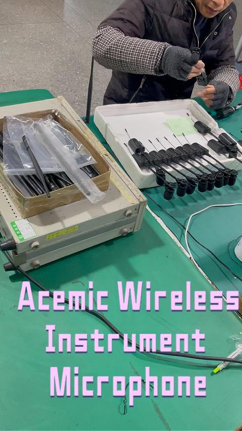 ACEMIC Wireless Instrument Microphones QC Testing and Engineering
