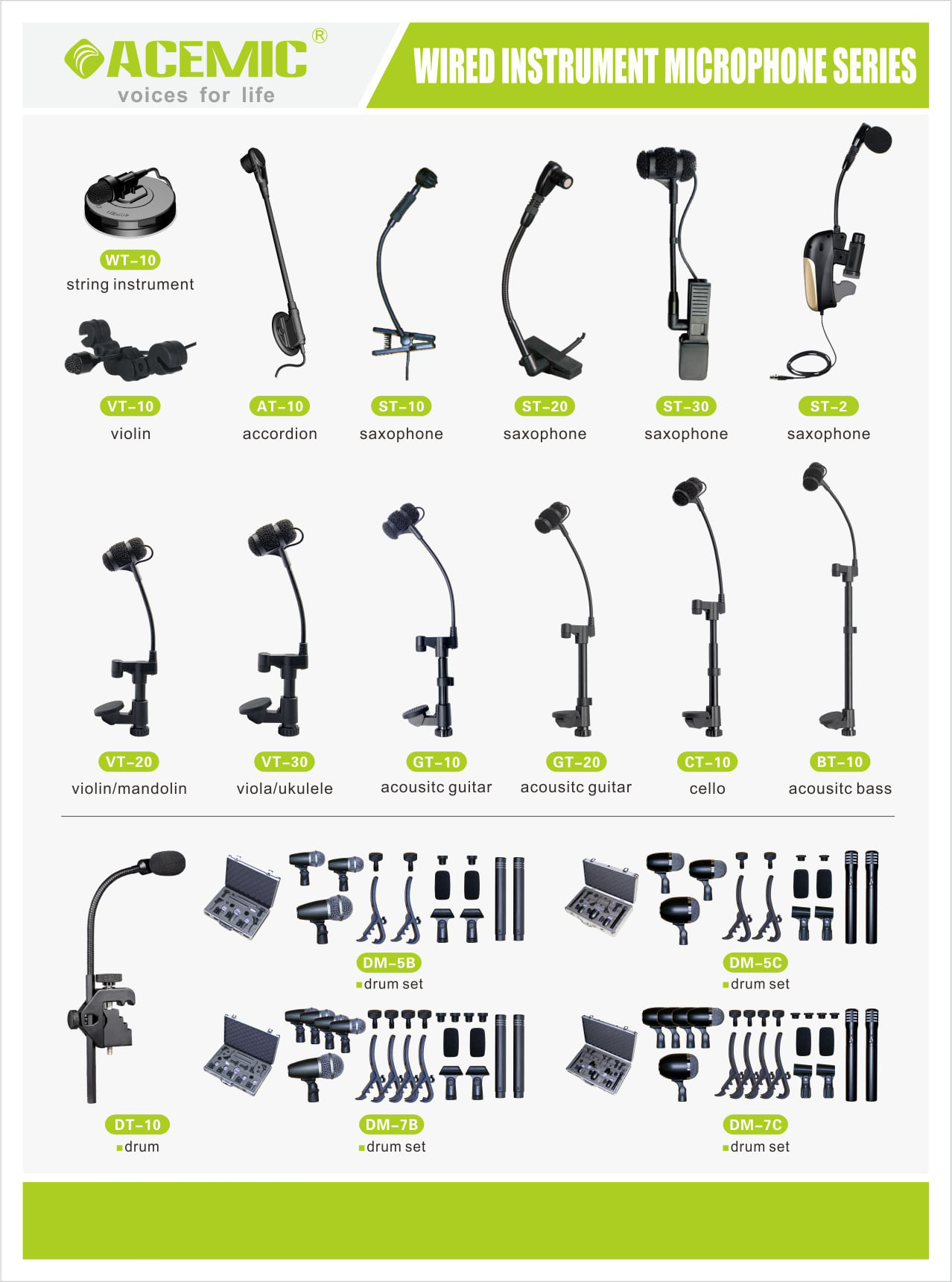 Wired Instrument Microphone