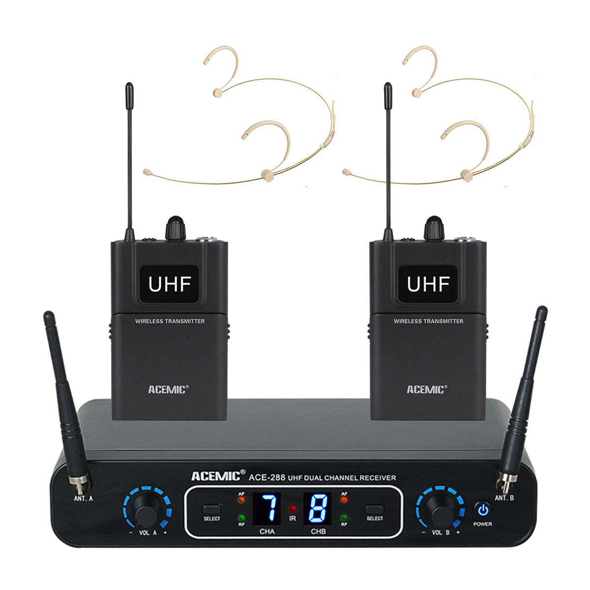 Wireless Headset Microphone ACE-288/BPH