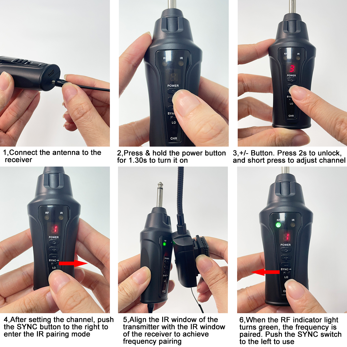 Wireless Flute Microphone DT-5