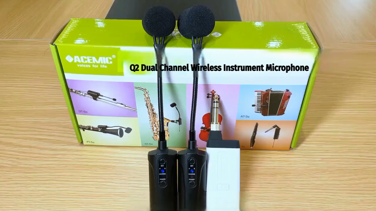Wireless Accordion Microphone Q2/AT-5