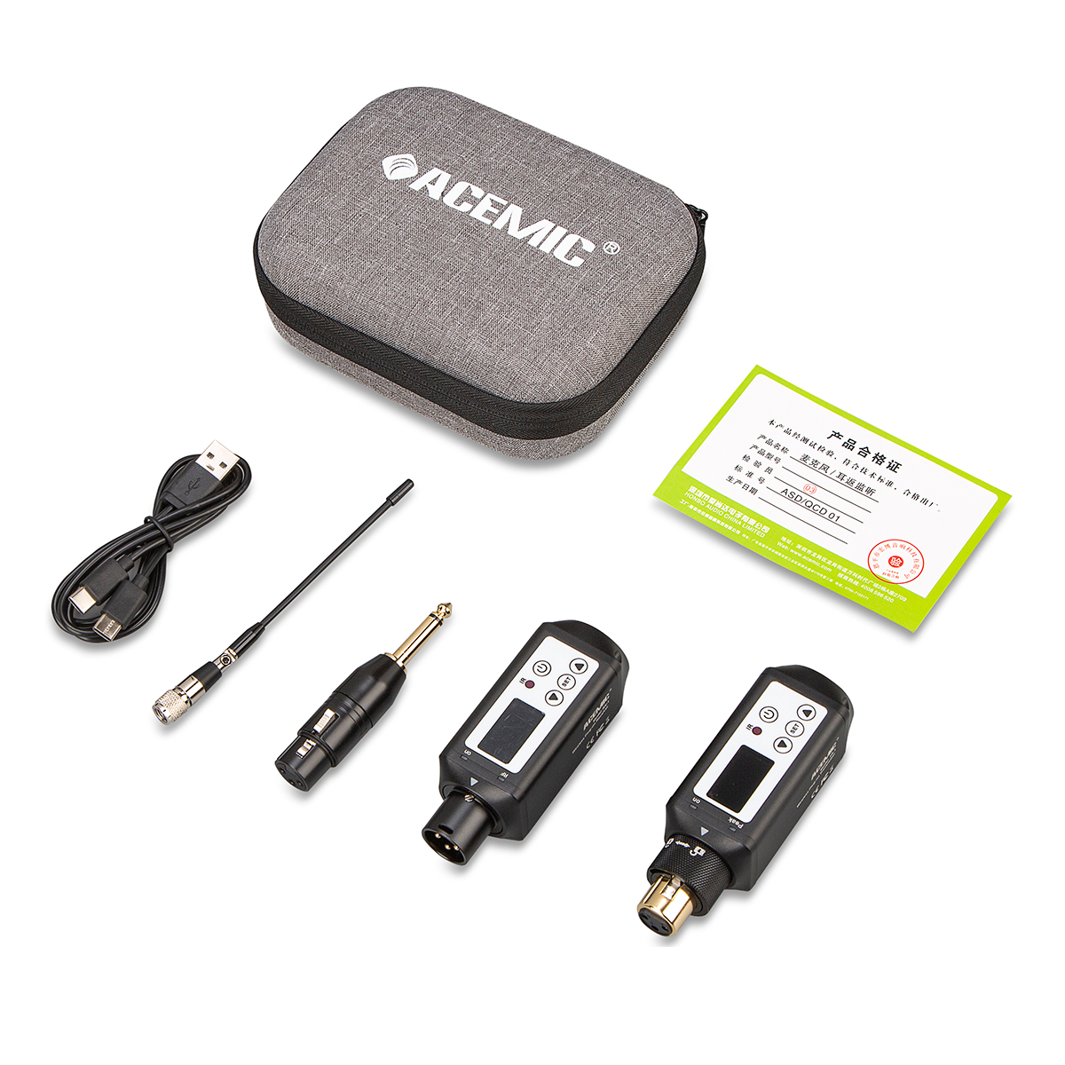RT-1 UHF XLR Wireless Microphone Adapter