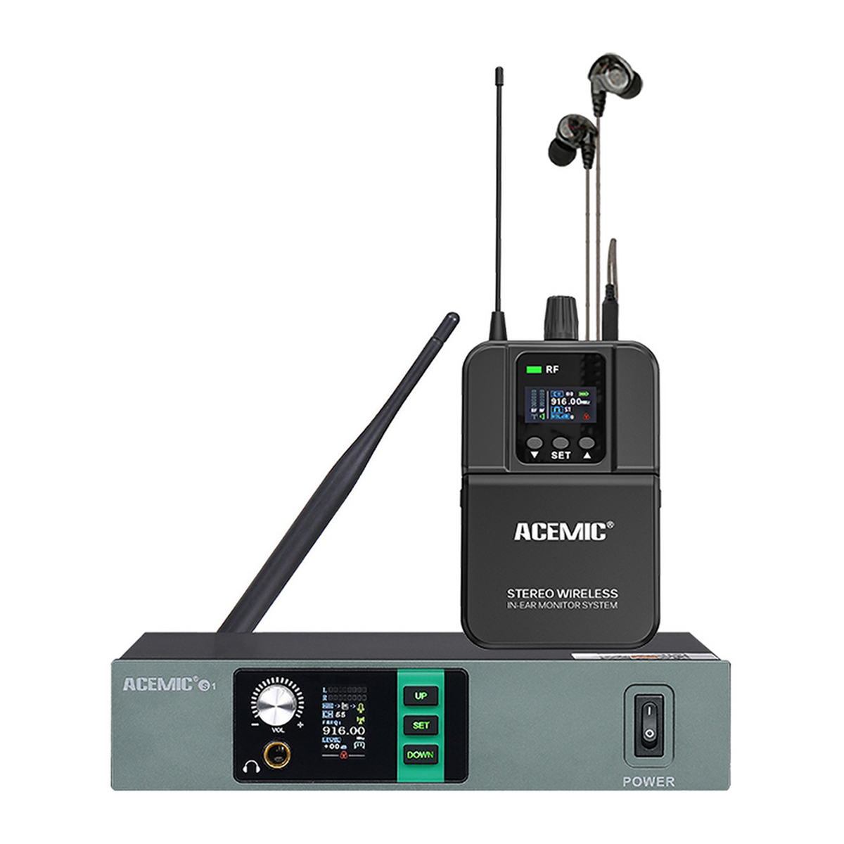 Wireless In-Ear Monitor System Stereo S1