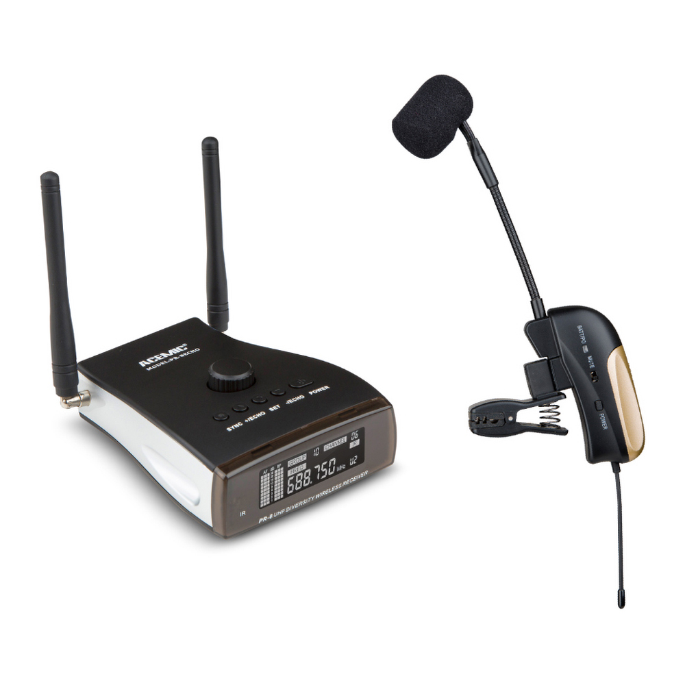 PR-8ECHO/ST-4 Wireless Saxophone Microphone with 3 Echo