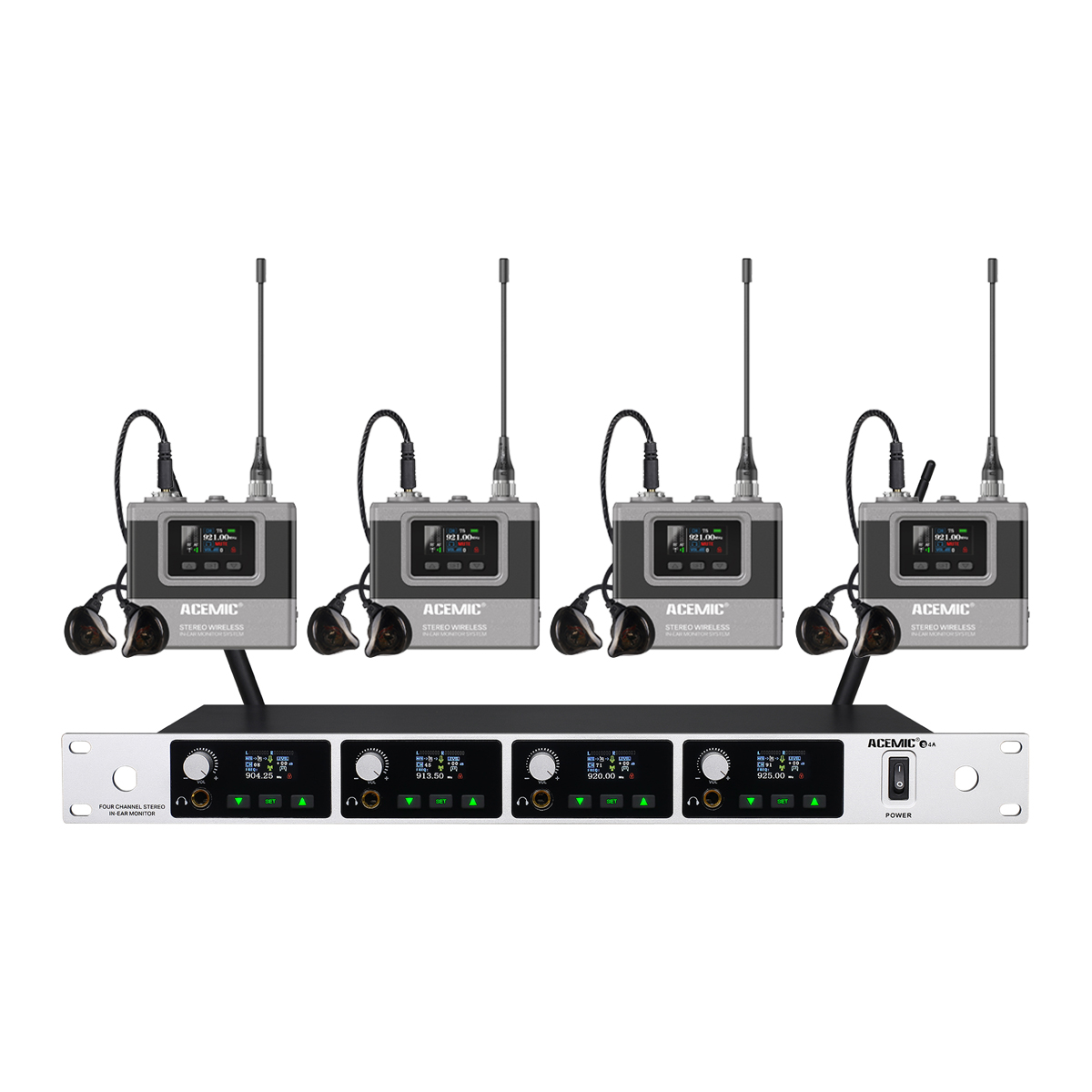 Stereo Wireless In-Ear Monitor System for Whole Band S4A
